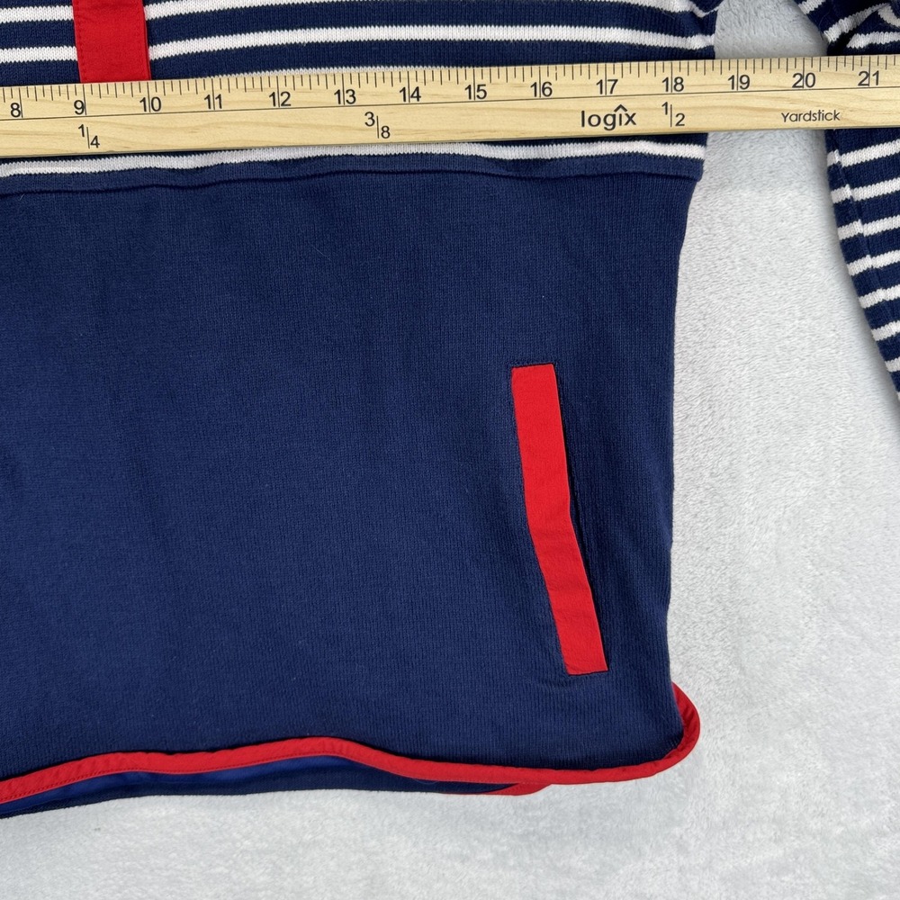 Vineyard Vines Sweatshirt Mens Medium Navy White Shep Shirt‎ Stripe Flag Patch - Picture 7 of 8